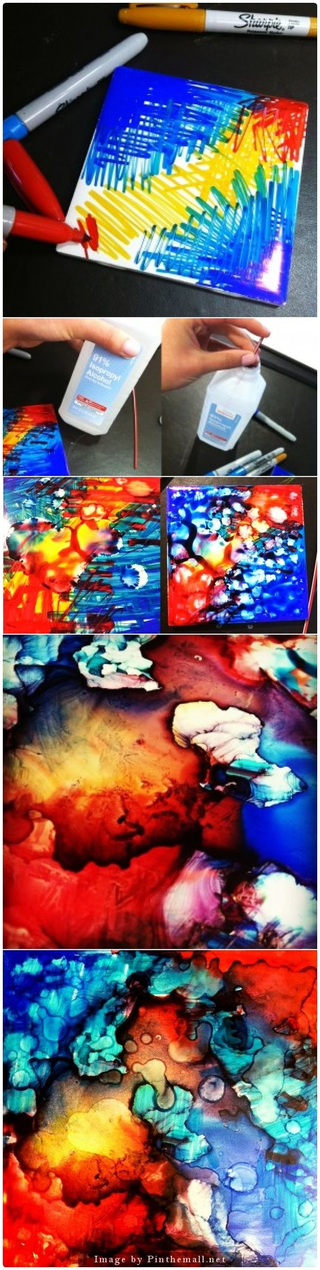 Illustration for article titled 20 + DIY Inspiring Canvas Art Tricks That Will Boost Your Imagination